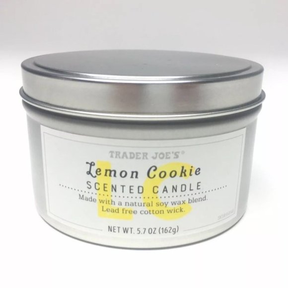 Trader Joe's Lemon Cookie Scented Candle NEW - Picture 2 of 2